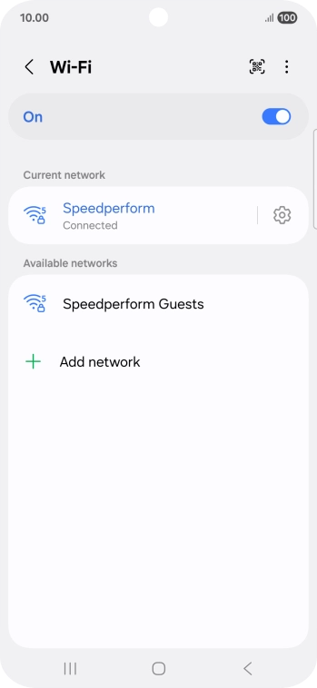 Press the Home key to return to the home screen.