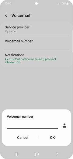 Key in +447953222222 and press OK.