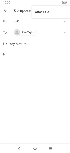 Press Attach file and go to the required folder.