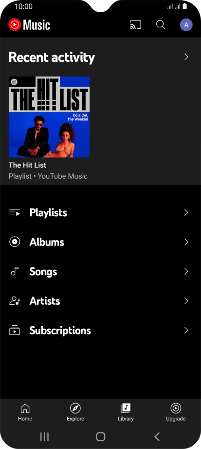 Press the required category and go to the required audio file.