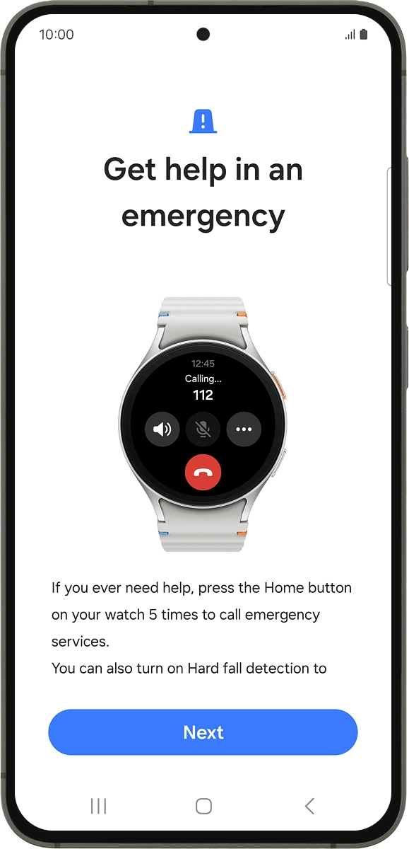 On your phone: Press Next.