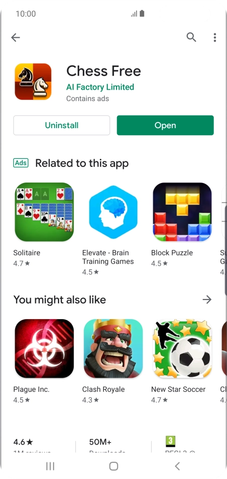 Press the Home key to return to the home screen.