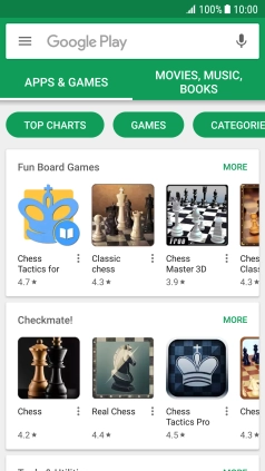 Slide your finger right starting from the left side of the screen.