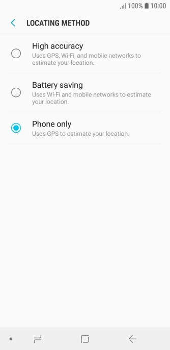 If you select High accuracy, your phone can find your exact position using the GPS satellites, the mobile network and nearby Wi-Fi networks. Satellite-based GPS requires a clear view of the sky.