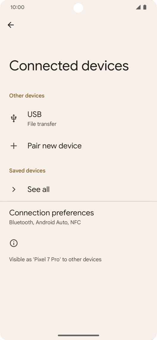 Press Pair new device.