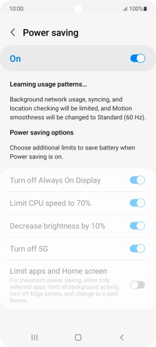 Press the Home key to return to the home screen.