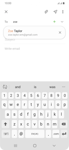Press the required contact.