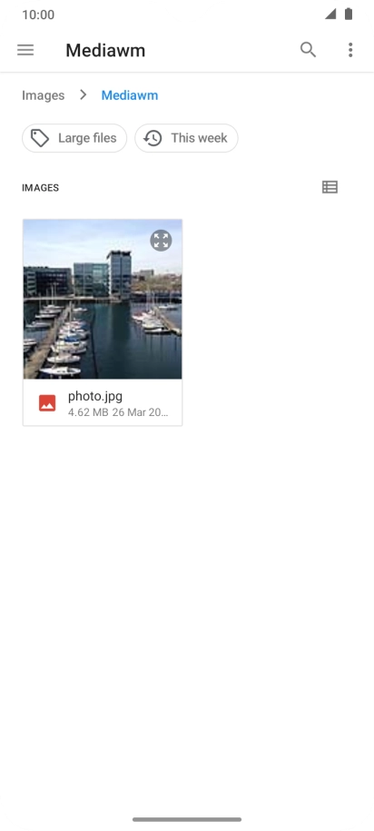 Press the required file.