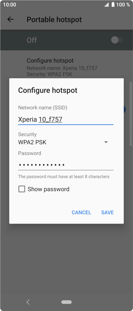 Press the drop down list below 