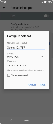 Press the drop down list below 