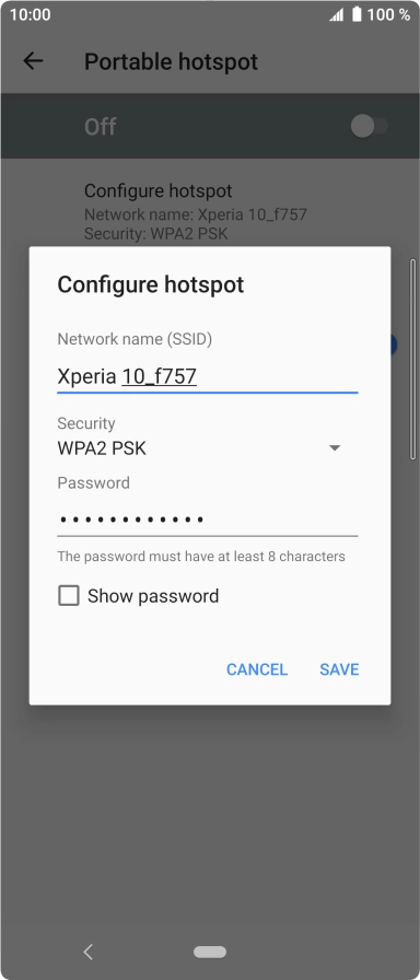 Press the drop down list below 