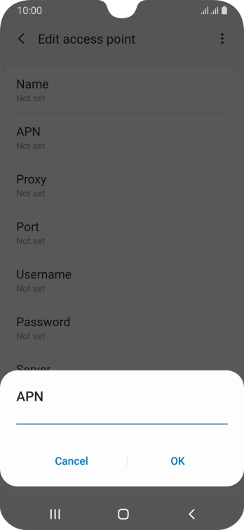 Key in eezone and press OK.