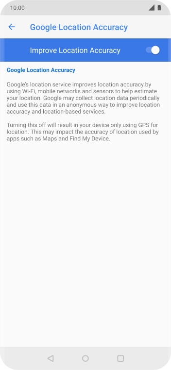 If you press the indicator next to 