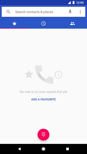 Press the menu icon.