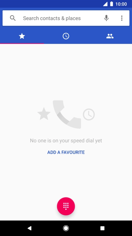 Press the menu icon.