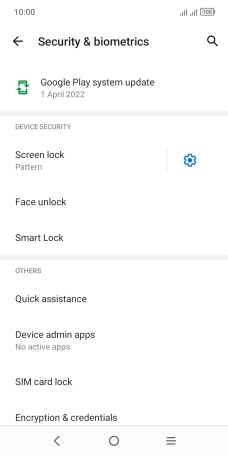 Press Screen lock and key in the current phone lock code.