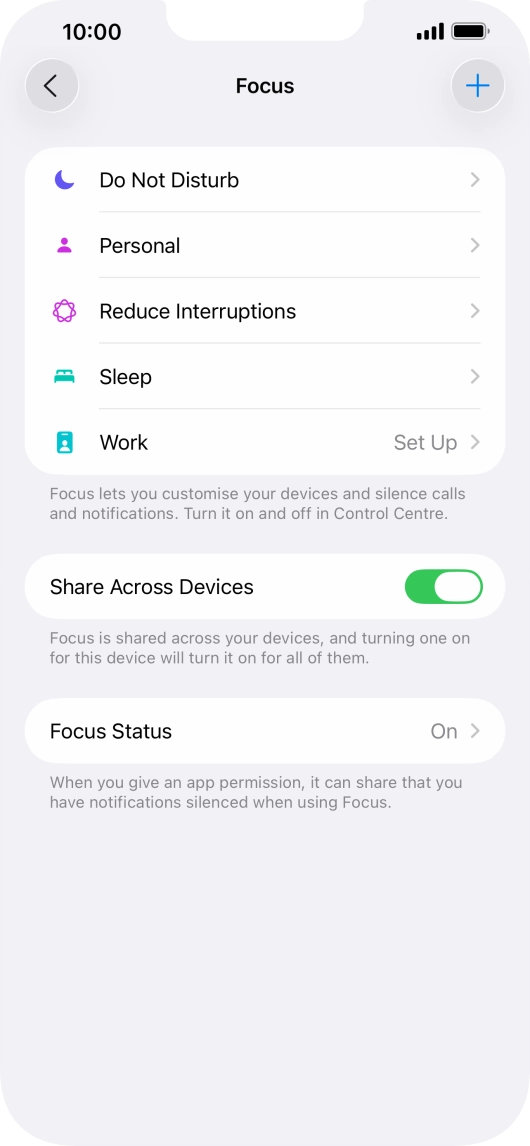 Press Do Not Disturb.