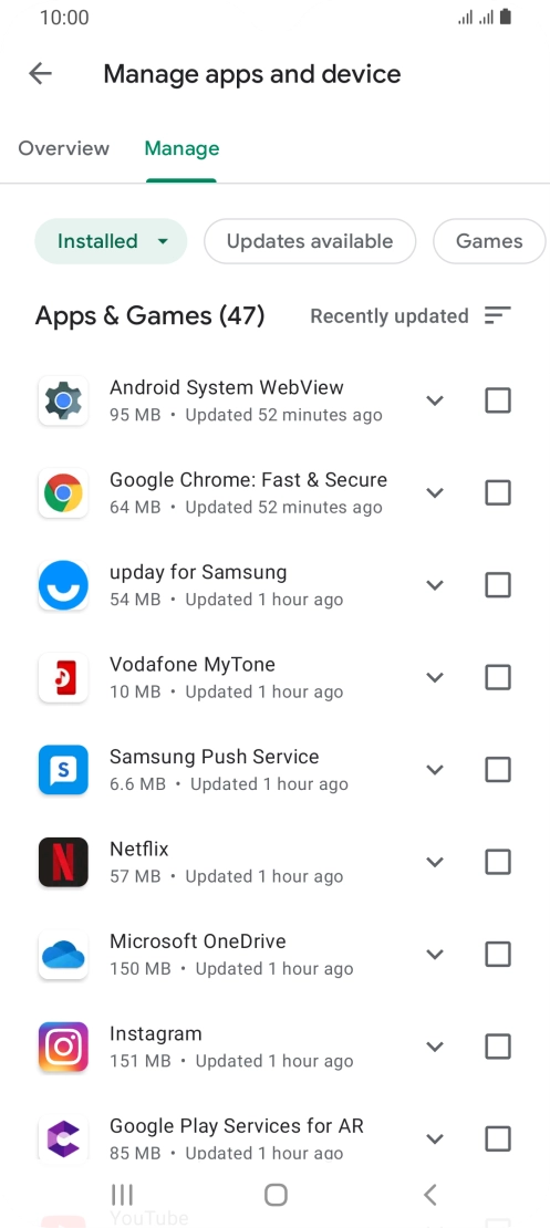 Press the Home key to return to the home screen.
