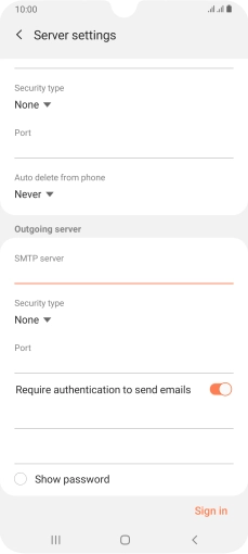 Press the drop down list below 