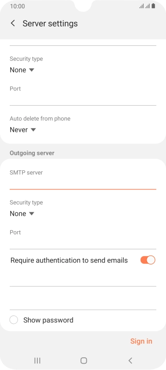 Press the drop down list below 