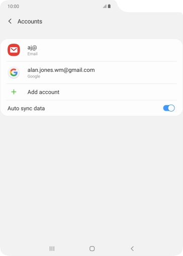 Press the Home key to return to the home screen.