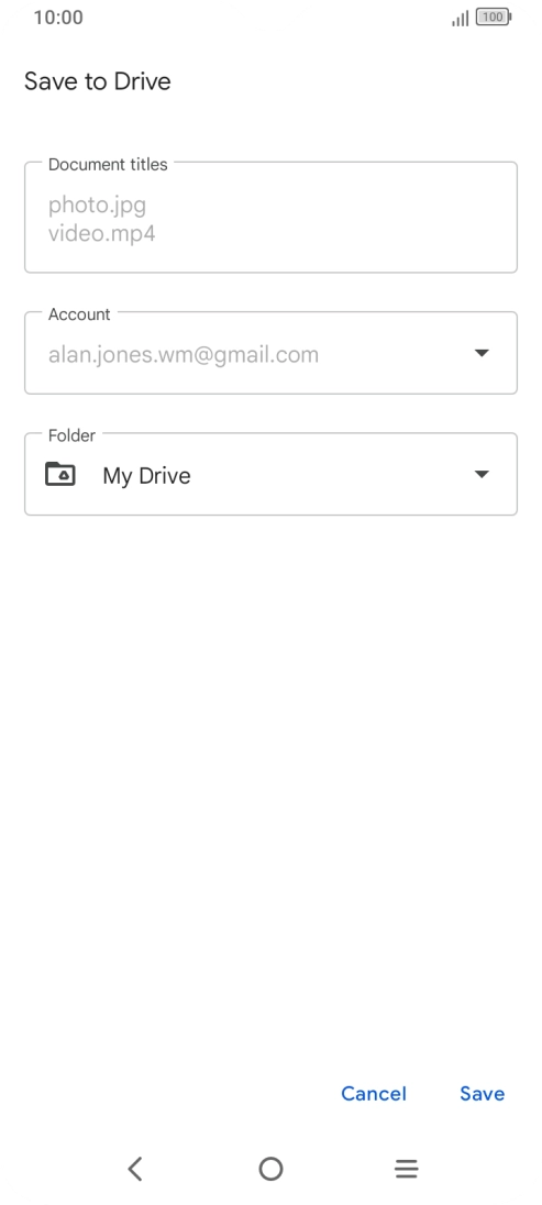 Press the field below 