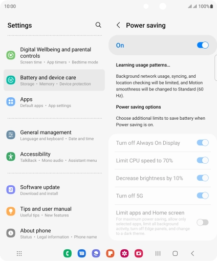 Press the Home key to return to the home screen.