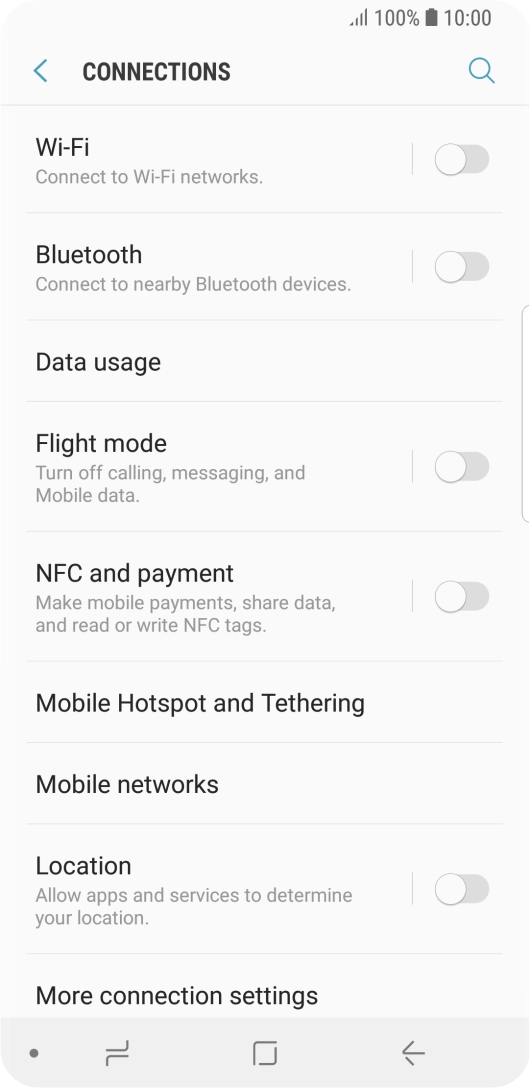 Press Mobile Hotspot and Tethering.