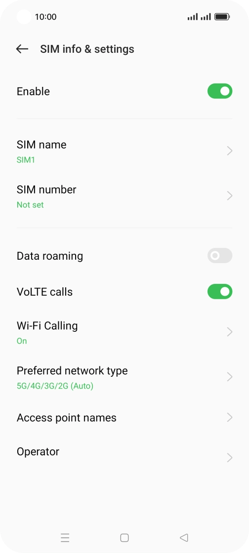 Press Wi-Fi Calling.