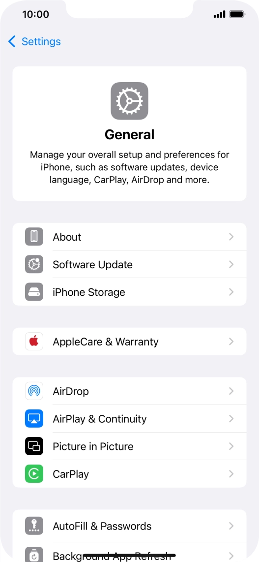 Press Software Update. If a new software version is available, it's displayed. Follow the instructions on the screen to update the phone software.