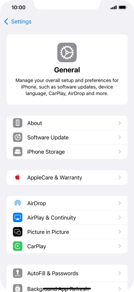 Press Software Update. If a new software version is available, it's displayed. Follow the instructions on the screen to update the phone software.