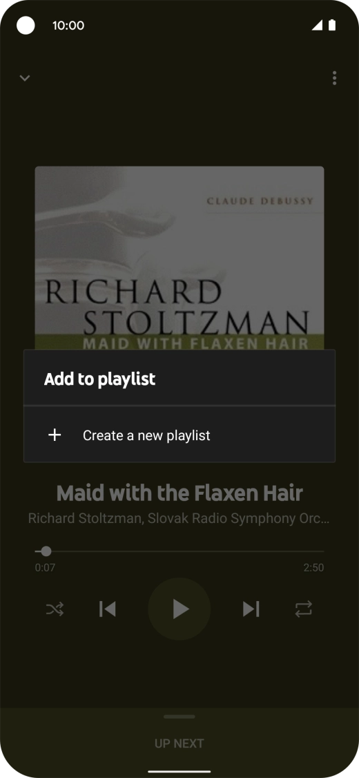 Press Create a new playlist.