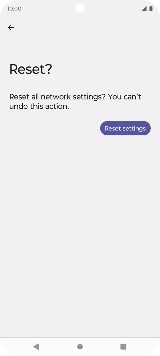 Press Reset settings.