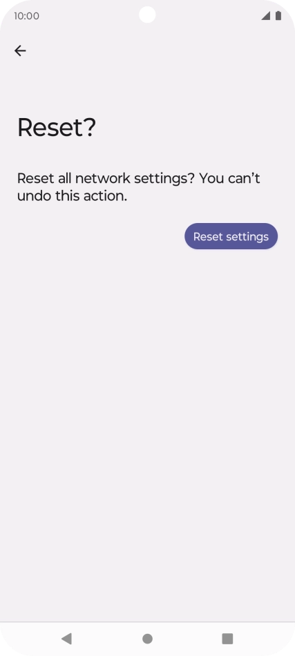 Press Reset settings.