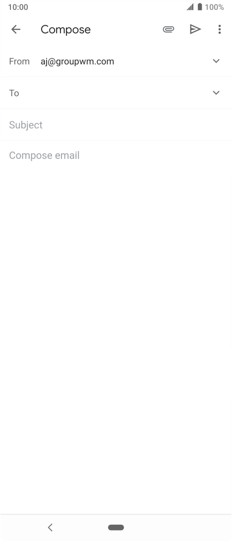 Press To and key in the first letters of the recipient's name.