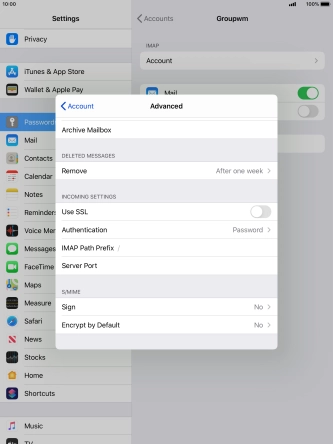 Press Authentication.