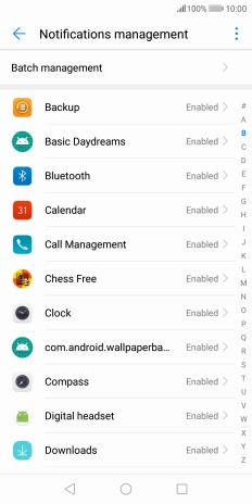 Press the required app.