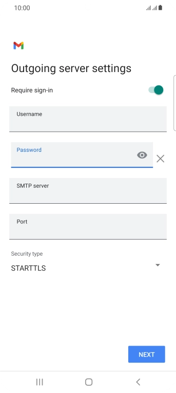 Press the field below 