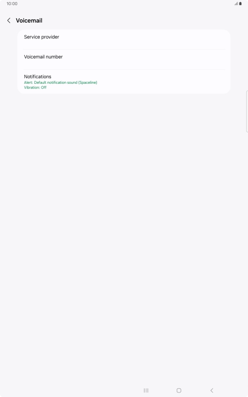 Press Voicemail number.