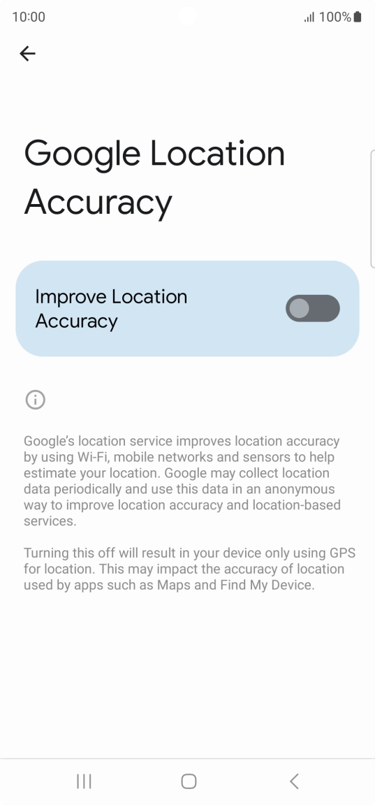If you press the indicator next to 