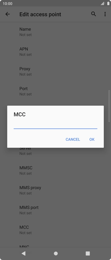 Key in 234 and press OK.