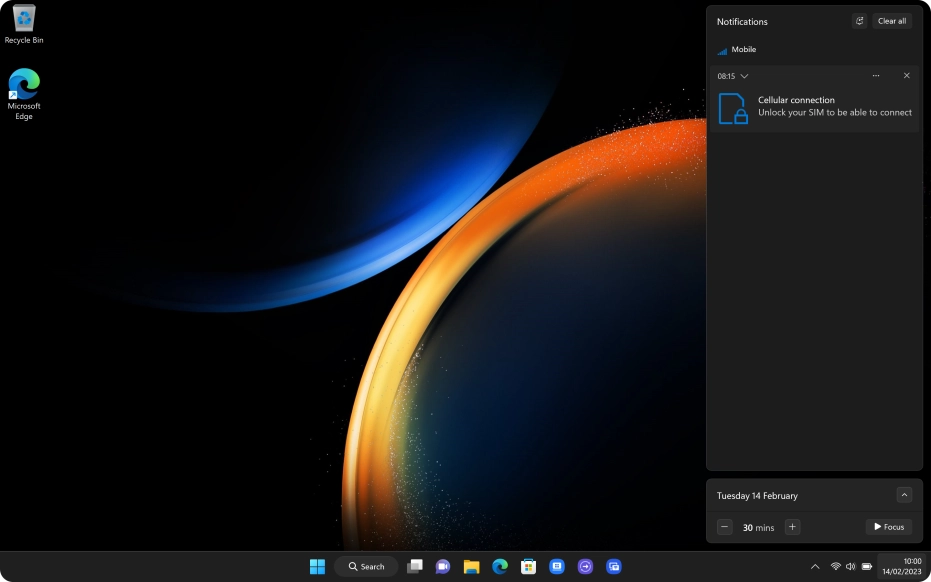Notifications will be displayed above the calendar. Click arrow down next to the required notification to read it.