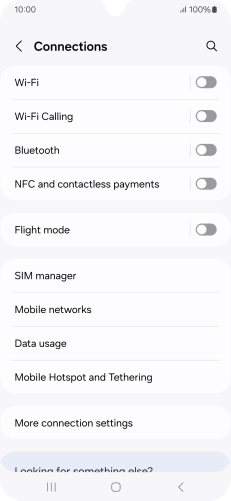 Press Mobile networks.
