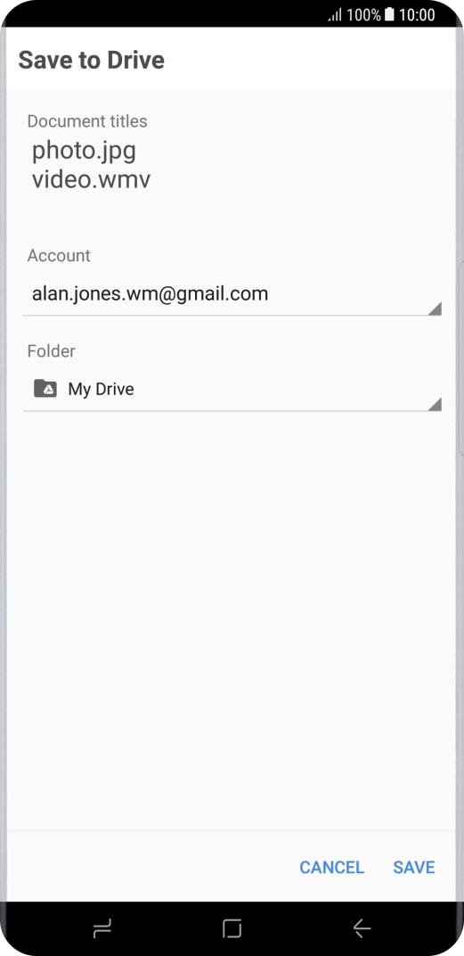 Press the field below 