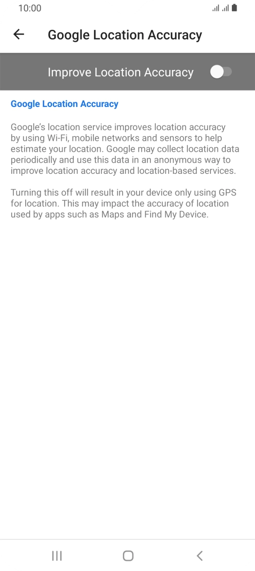 If you press the indicator next to 