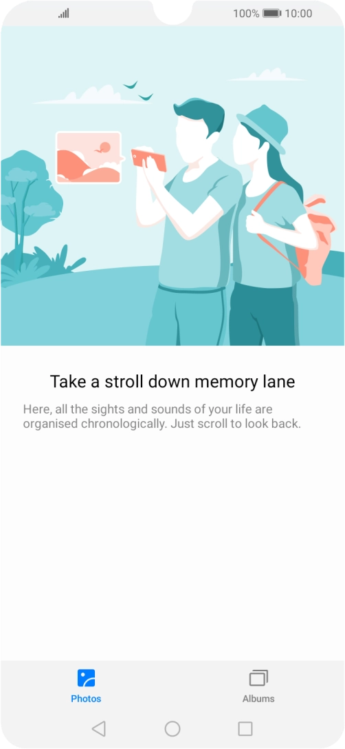 Press Albums and go to the required folder.