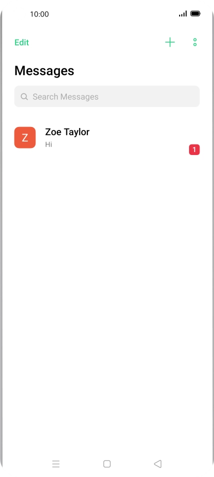 Press the new message icon.