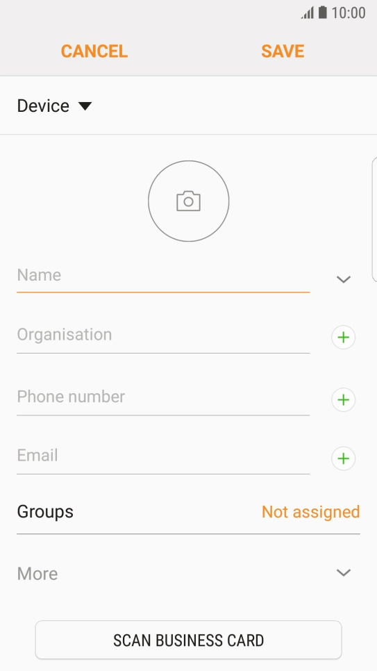 Press the address book drop down list.
