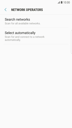 If you want to select a network manually, press Search networks and wait while your phone searches for networks.