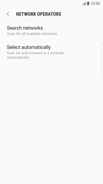 If you want to select a network manually, press Search networks and wait while your phone searches for networks.